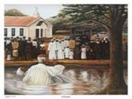 David Gunter Old Time Baptism Print